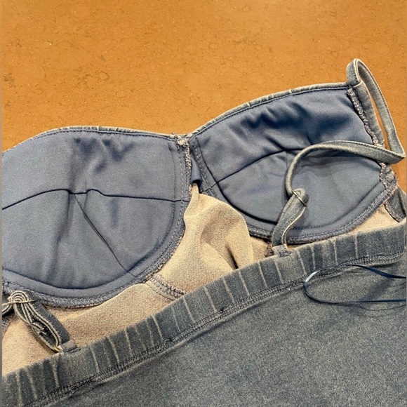 NWT - 2 pc Denim Set - Bralette and Pencil Skirt - Picture 6 of 8